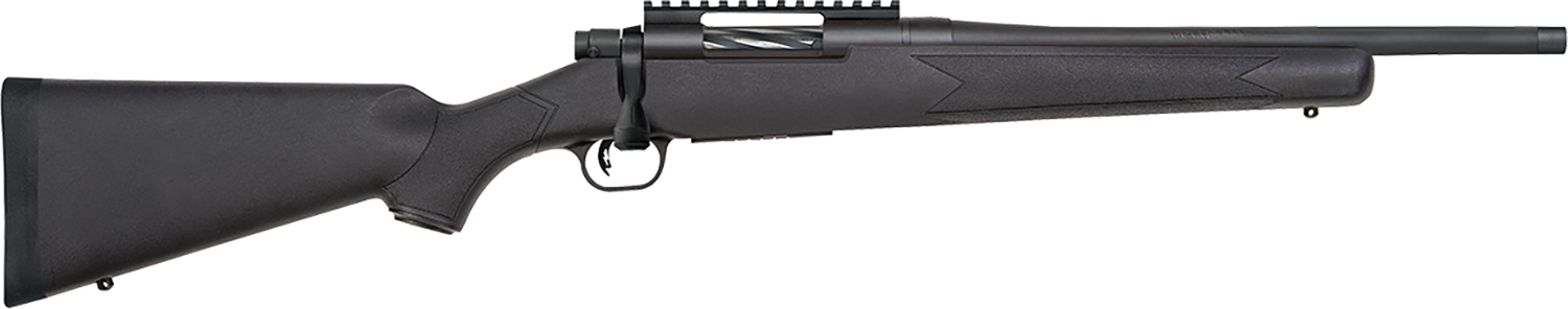 Mossberg 28230 Patriot Carbine 6.5 Creedmoor 5+1 18" Matte Blued Threaded Bull Barrel, Matte Blued Picatinny Rail Receiver, Black Fixed Synthetic Stock