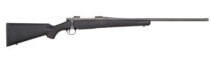Mossberg 28259 Patriot  Full Size 450 Bushmaster 4+1 20" Stainless Cerakote Fluted Threaded Barrel, Drilled & Tapped Stainless Cerakote Receiver, Black Fixed Synthetic Stock