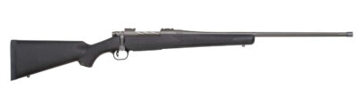 Mossberg 28262 Patriot  Full Size 400 Legend 4+1 20" Stainless Cerakote Threaded Barrel, Drilled  Stainless Cerakote Stainless Steel Receiver, Black Fixed Synthetic Stock