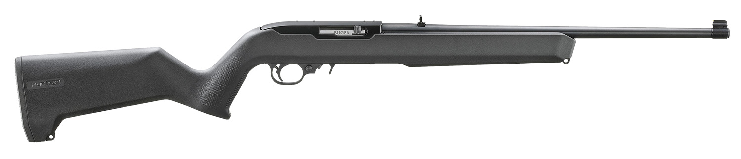Ruger 31223 10/22  Carbine 22 LR 10+1 18.50" Satin Black Stainless Steel Barrel, Drilled & Tapped Stainless Steel Receiver, Black Textured Magpul MOE X-22 w/M-LOK Synthetic Stock
