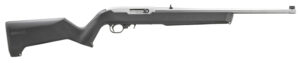 Ruger 31224 10/22  Carbine 22 LR 10+1 18.50" Clear Satin Stainless Steel Barrel, Drilled & Tapped Stainless Steel Receiver, Black Textured Magpul MOE X-22 w/M-LOK Synthetic Stock