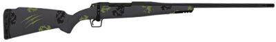 Fierce Firearms TWROG7PRC24BF Twisted Rogue 7mm PRC 24" Black Cerakote Steel Threaded Barrel, Black Cerakote Drilled & Tapped Steel Receiver, LR Negative Comb Forest Camo Carbon Fiber Stock
