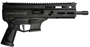 Grand Power 8588005808545 SP9A3G Stribog 9mm Luger 30+1 8" Black Threaded Barrel, M-LOK Handguard, Black Aluminum Picatinny Rail Receiver, Black Polymer Grip, Thread Protector