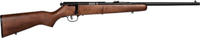 Savage Arms 60702 Mark I G Youth 22 Long/22 Short/22 LR 1rd 19" Black Satin Button Rifled Barrel, Satin Black Drilled & Tapped Carbon Steel Receiver, Satin Brown Fixed Wood Stock, Right Hand