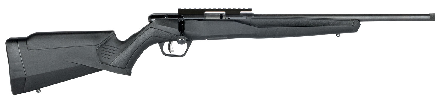 Savage Arms 70203 B Series FVSR Full Size 22 LR 10+1 16.25" Matte Black Heavy Button Rifled Barrel, Matte Black Drilled & Tapped Carbon Steel Receiver, Matte Black Fixed Synthetic Stock, Right Hand
