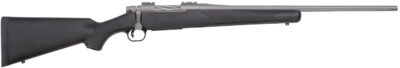 Mossberg 28007 Patriot  Full Size 308 Win 5+1 22" Stainless Cerakote Fluted Barrel, Stainless Cerakote Receiver Drilled & Tapped, Black Fixed Synthetic Stock, Right Hand