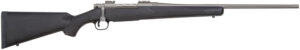 Mossberg 28009 Patriot  Full Size 270 Win 5+1 22" Stainless Cerakote Fluted Barrel, Stainless Cerakote Receiver Drilled & Tapped, Black Fixed Synthetic Stock, Right Hand