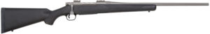 Mossberg 28010 Patriot Synthetic Full Size 30-06 Springfield 5+1 22" Stainless Cerakote Fluted Barrel, Stainless Cerakote Receiver Drilled & Tapped, Black Fixed Synthetic Stock, Right Hand