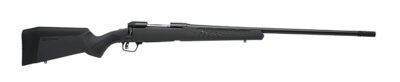 Savage Arms 57023 110 Long Range Hunter Full Size 308 Win 4+1 26" Matte Black Threaded Barrel, Matte Black Drilled & Tapped Carbon Steel Receiver, Adj AccuStock Matte Gray Synthetic Stock, Right Hand