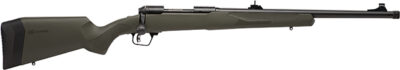 Savage Arms 57018 110 Hog Hunter Full Size 223 Rem 4+1 20" Matte Black Threaded Barrel, Carbon Steel Drilled & Tapped Receiver, AccuFit w/Adj Comb & LOP OD Green Synthetic Stock, Right Hand