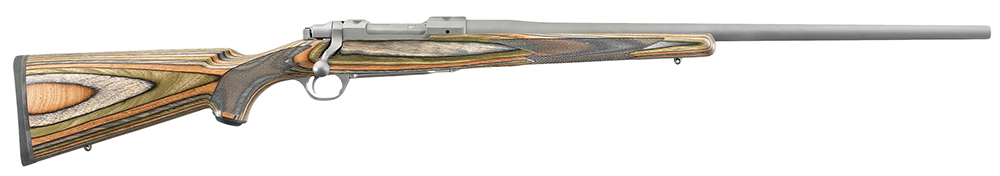 Ruger 17122 Hawkeye Predator Full Size 223 Rem 5+1 22" Matte Stainless Steel Barrel, Integral Scope Mounts Stainless Steel Receiver, Green Mountain Fixed Laminate Stock