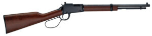 Henry H001TMLP Small Game Carbine 22 WMR Caliber with 9+1 Capacity, 17" Barrel, Black Metal Finish & American Walnut Stock Right Hand (Full Size)