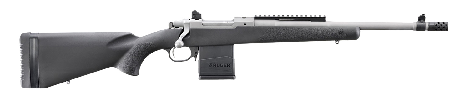 Ruger 6829 Scout Sports South Exclusive 308 Win 10+1 16.10" Matte Stainless Threaded Barrel, Matte Stainless Steel Receiver w/Picatinny Rail, Black Synthetic Fixed Stock, Right Hand