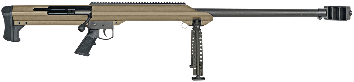 Barrett 13273 M99 50 BMG 32" 1rd Flat Dark Earth Cerakote Flat Dark Earth Fixed w/Sorbothane Recoil Pad Stock Black Polymer Grip Right Hand