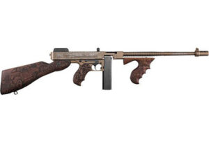 Auto-Ordnance Thompson T1 Bootlegger 1927A-1 16.5" .45 ACP 20+1/50+1 Burnt Bronze/Engraved Wood