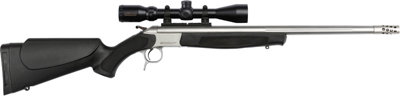CVA SCOUT TD 35 WHELEN 25" - W/BRAKE 3-9X40 SS/BLACK SYN