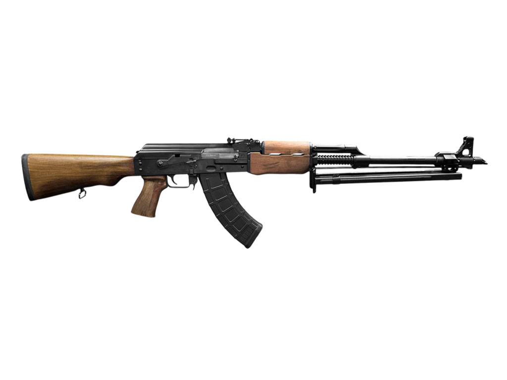 ZASTAVA USA M72 RPK RIFLE 7.62X39 21" RIBBED BBL, WOOD FURNITURE, 1.5MM BULED TRUNION, 1-30RD MAG