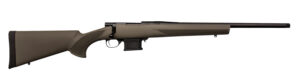 Howa HMA22ARCGHBY 1500 Mini Action Youth 22 ARC 20" Black Heavy Threaded Barrel, Black Drilled & Tapped Steel Receiver, Fixed HTI Green Synthetic Stock